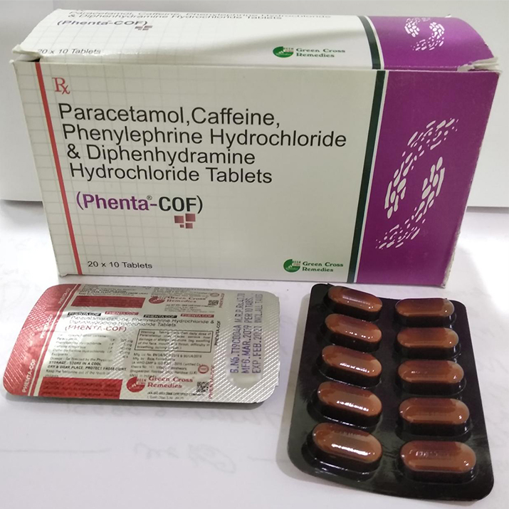 PHENTA COF TABLET (anti cough & cold tablet)